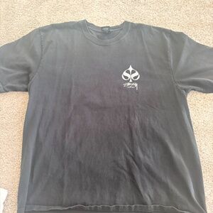 Stussy s/s black graphic Tee XL